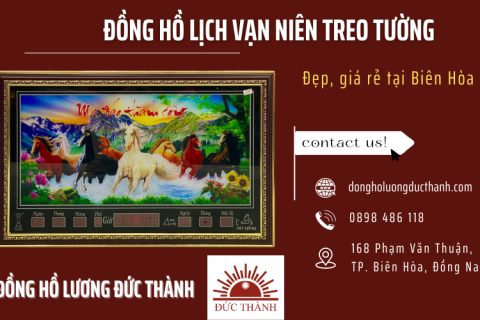 Đồng hồ lịch vạn niên treo tường đẹp, giá rẻ tại Biên Hòa