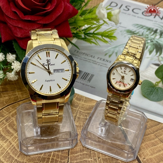 Đồng Hồ Cặp Ray Rucci - RR70033 - Vàng Niềng Đá