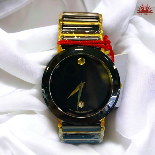 Đồng Hồ Đá Đúc Movado M621 - Đen Vàng