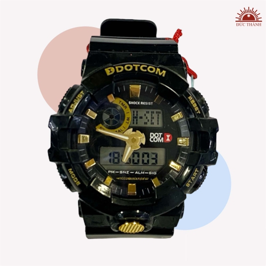 Đồng Hồ Điện Tử Dotcom D6029G Đen