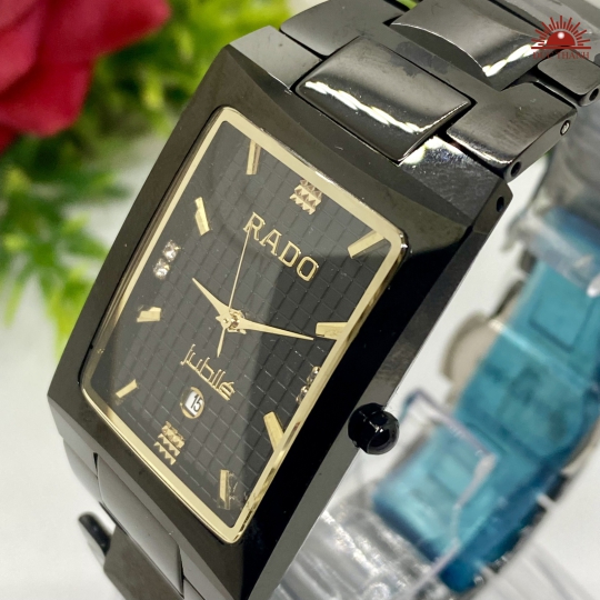 Đồng Hồ Nam Đá Đúc Rado 6839G Đen
