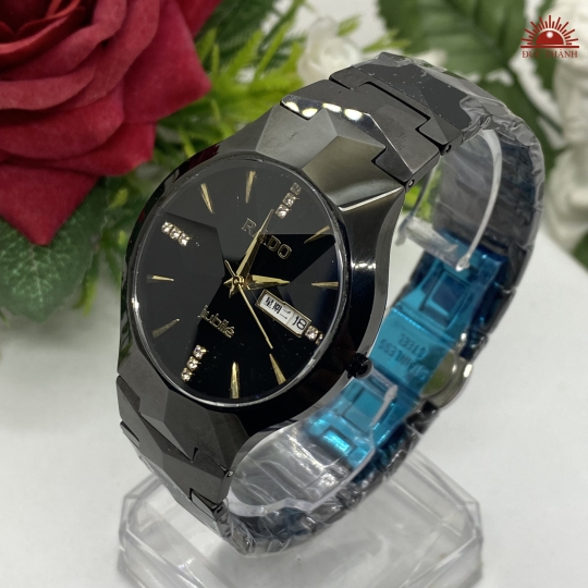 Đồng Hồ Nam Đá Đúc Rado JH6604GHM - Full Đen