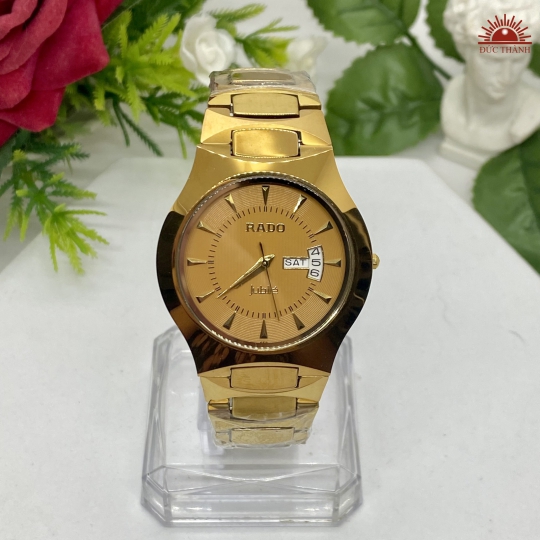 Đồng Hồ Nam Đá Đúc Rado JL6053GHM Full Vàng Đồng