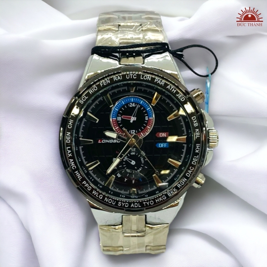Đồng Hồ Nam Longbo 88156 Đen