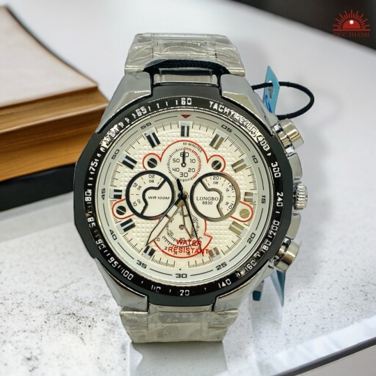 Đồng Hồ Nam Longbo 8830 Trắng