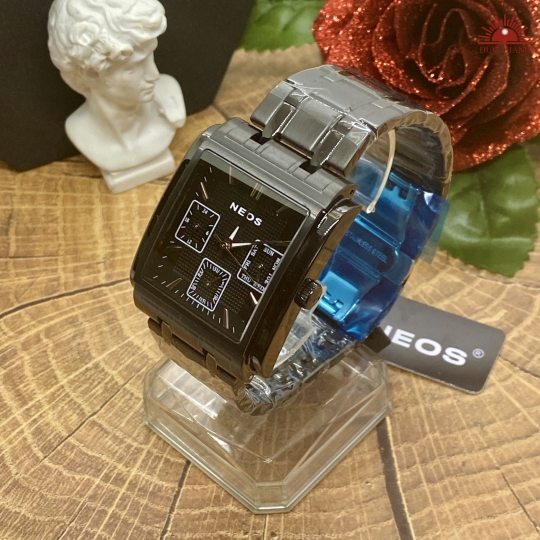 Đồng Hồ Nam NEOS  - 50557- Đen 6 kim