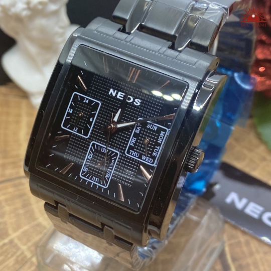 Đồng Hồ Nam NEOS  - 50557- Đen 6 kim