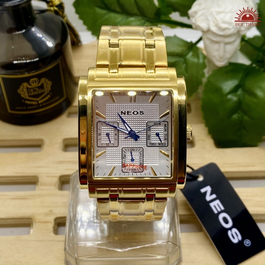 Đồng Hồ Nam NEOS - 50557 - Vàng mặt trắng