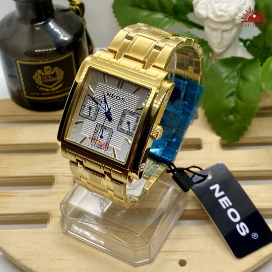 Đồng Hồ Nam NEOS - 50557 - Vàng mặt trắng