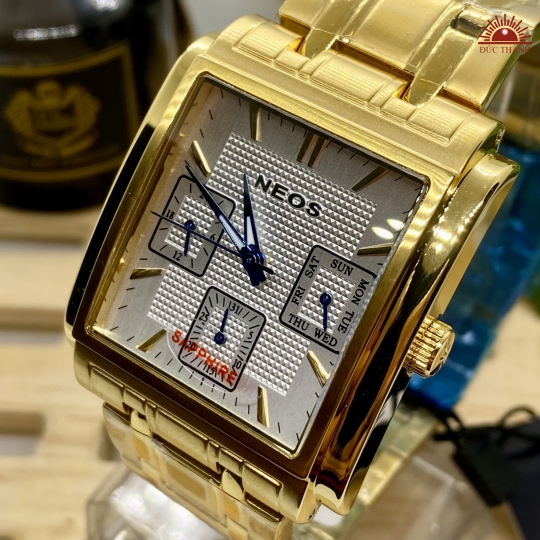 Đồng Hồ Nam NEOS - 50557 - Vàng mặt trắng