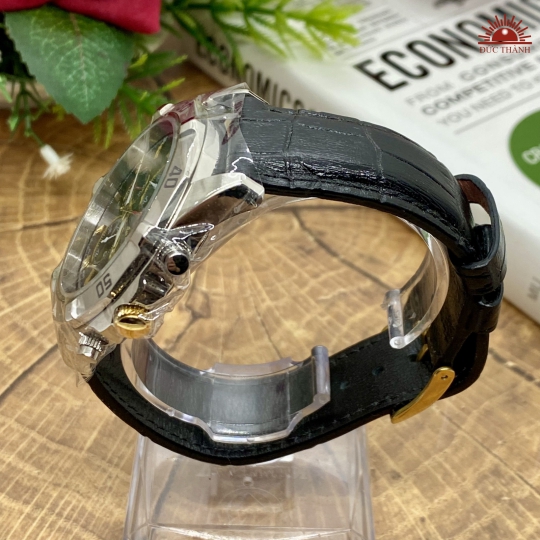 Đồng Hồ Nam Oasis Pacifier A2010C 6 Kim Đen Số Vàng