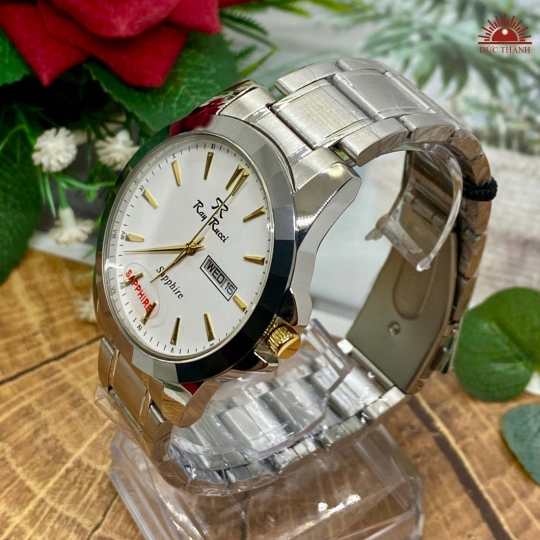 Đồng Hồ Cặp Ray Rucchi - 70035 - Mặt Trắng Niềng Đá