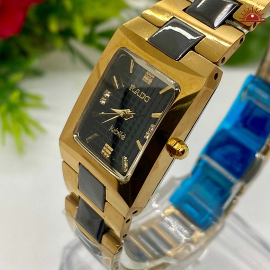 Đồng Hồ Nữ Đá Đúc Rado 6839L Đờ Mi Đen