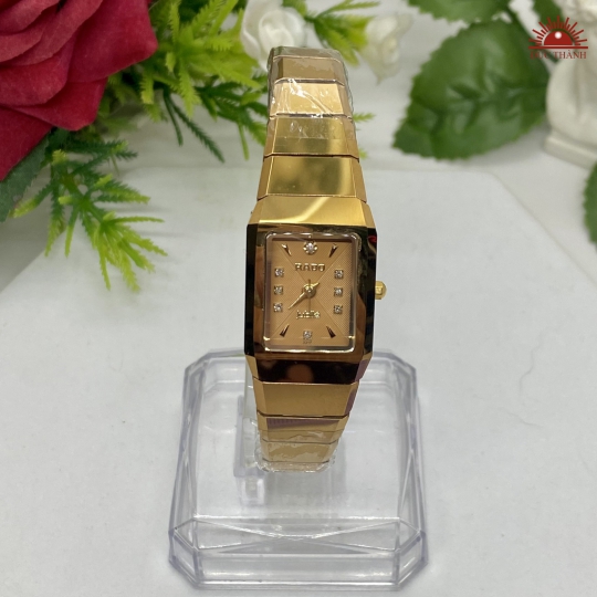 Đồng Hồ Nữ Đá Đúc Rado JH6604GHM Full Vàng Đồng