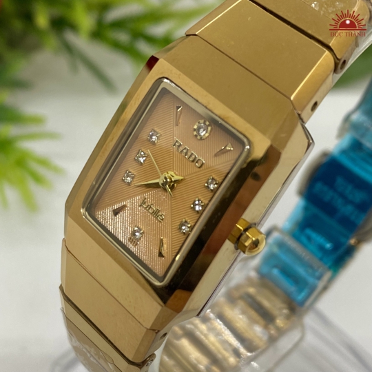 Đồng Hồ Nữ Đá Đúc Rado JH6604GHM Full Vàng Đồng