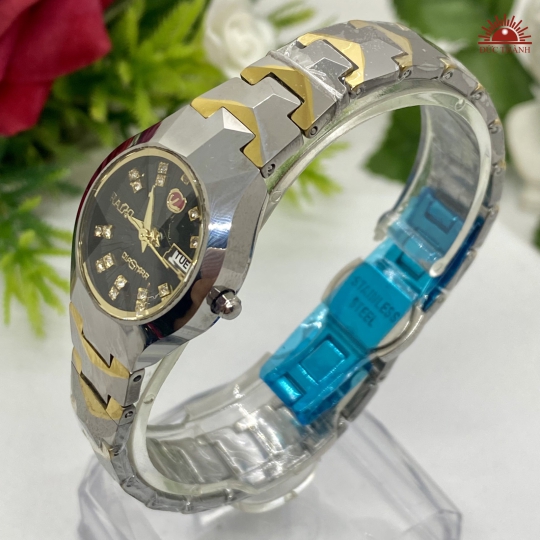 Đồng Hồ Nữ Đá Đúc Rado JH6604LHM Đờ Mi Trắng Vàng
