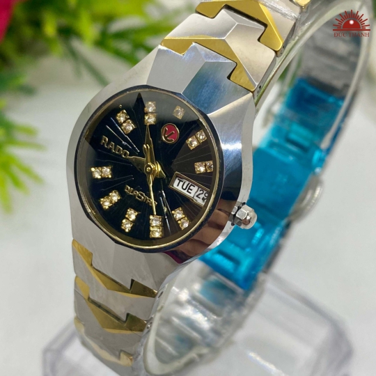 Đồng Hồ Nữ Đá Đúc Rado JH6604LHM Đờ Mi Trắng Vàng