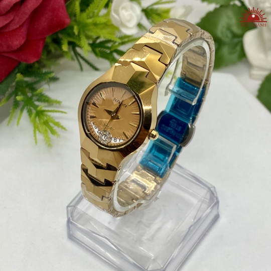 Đồng Hồ Nữ Đá Đúc Rado JH6604LHM Full Vàng Lịch