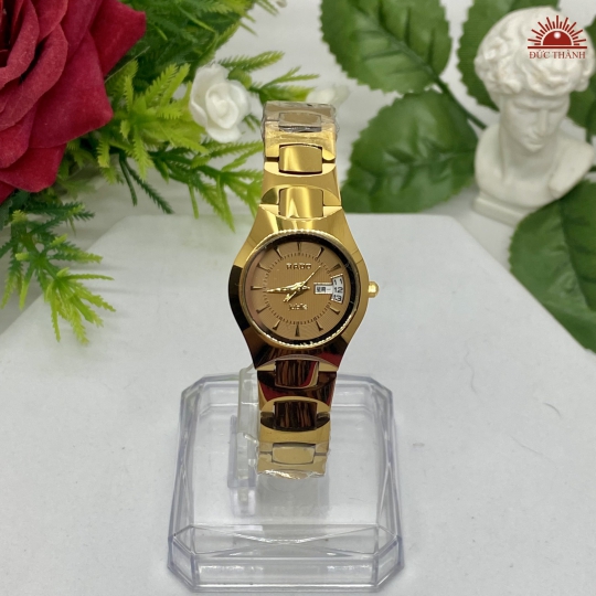 Đồng Hồ Nữ Đá Đúc Rado L6053LHM Full Vàng Đồng