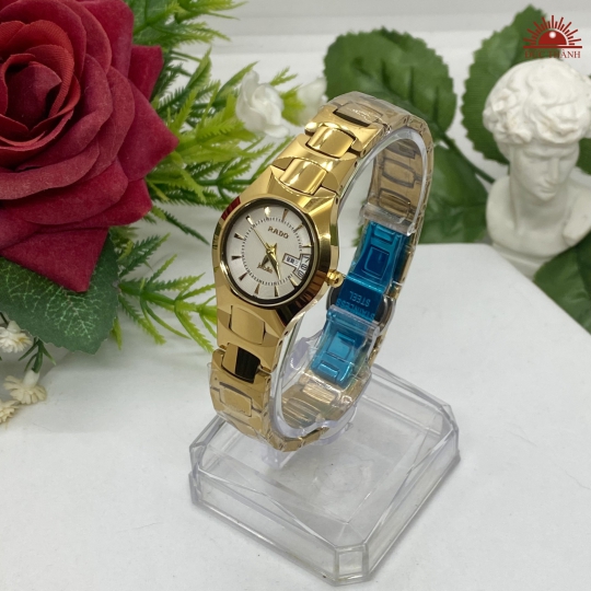 Đồng Hồ Nữ Đá Đúc Rado JL6053LHM Vàng mặt kem 