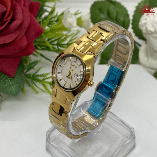Đồng Hồ Nữ Đá Đúc Rado JL6053LHM Vàng mặt kem 