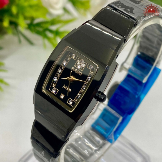 Đồng Hồ Nữ Đá Đúc Rado NO 291L Full đen
