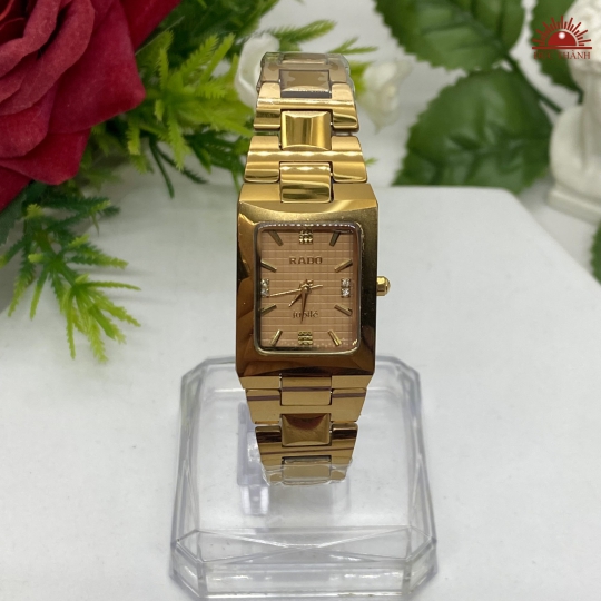 Đồng Hồ Nữ Đá Đúc Rado NO 6839L Full Vàng Đồng