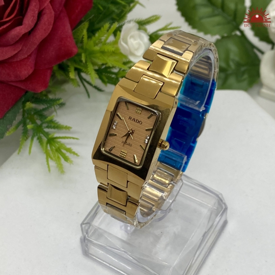 Đồng Hồ Nữ Đá Đúc Rado NO 6839L Full Vàng Đồng