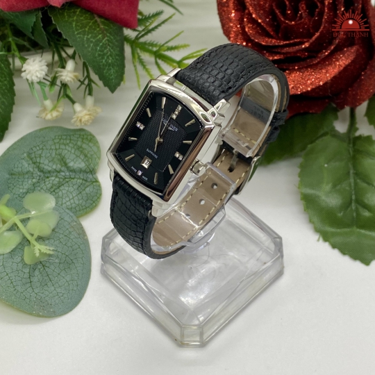 Đồng Hồ Nữ Longines 803L Mặt Đen Niềng Trắng