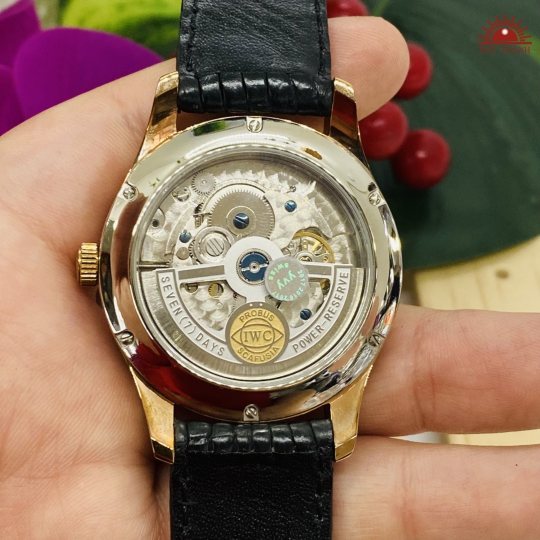 Đồng Hồ Tự Động IWC Schaffhausen Niềng Vàng Đồng.