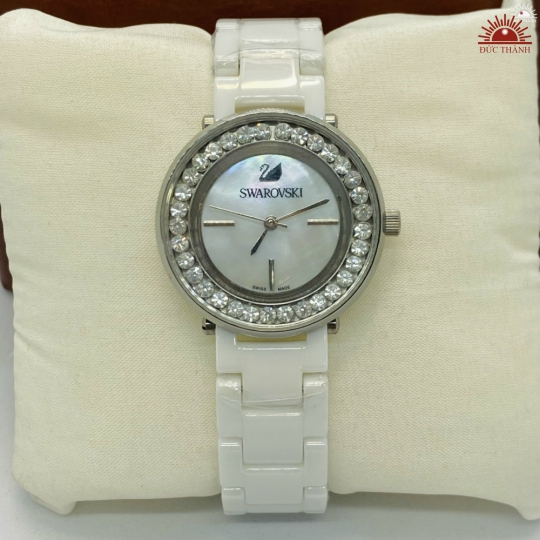 Đồng Hồ Đá Đúc Swarovski - 8013 - Ánh Ngọc Trai