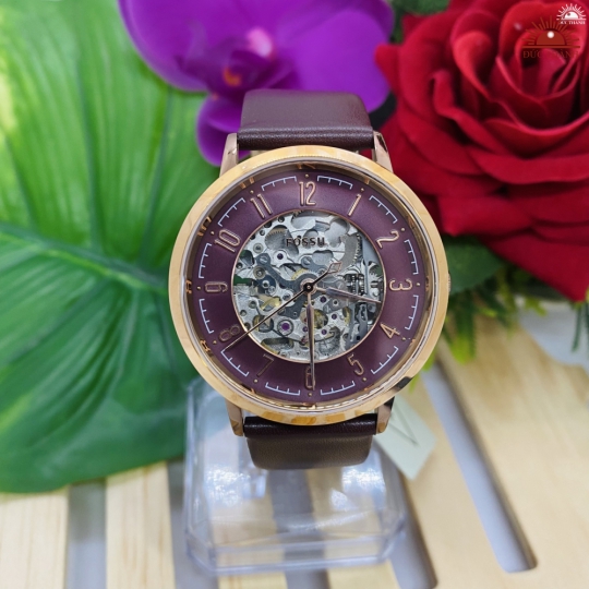 Đồng Hồ Tự Động Fossil - 11708 - Nâu Lộ Cơ