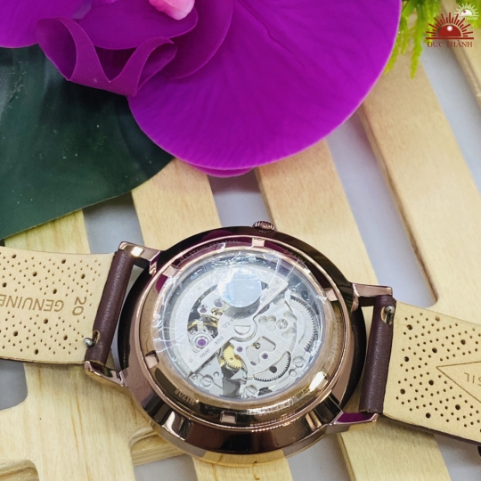Đồng Hồ Tự Động Fossil - 11708 - Nâu Lộ Cơ