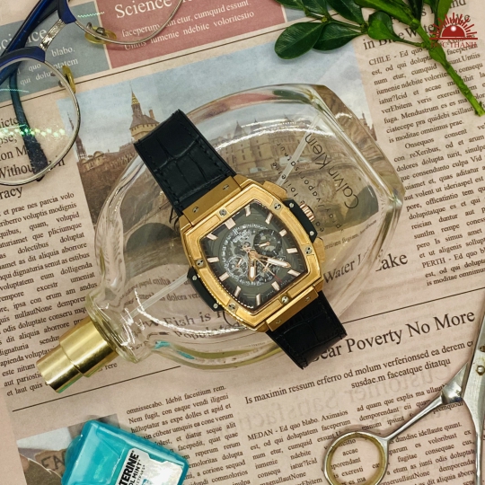 Đồng Hồ Tự Động Nam Hublot Senna Champion 88 - S382N141 - Đen Vàng