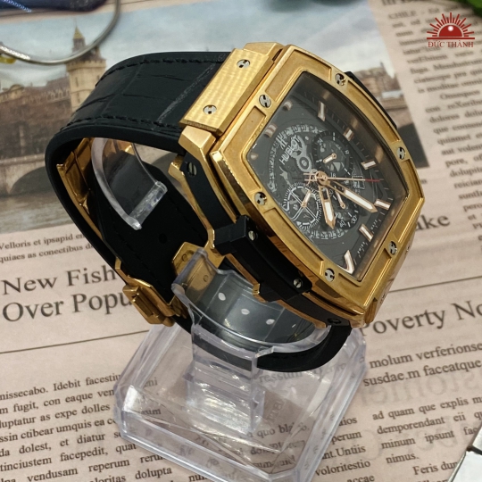 Đồng Hồ Tự Động Nam Hublot Senna Champion 88 - S382N141 - Đen Vàng
