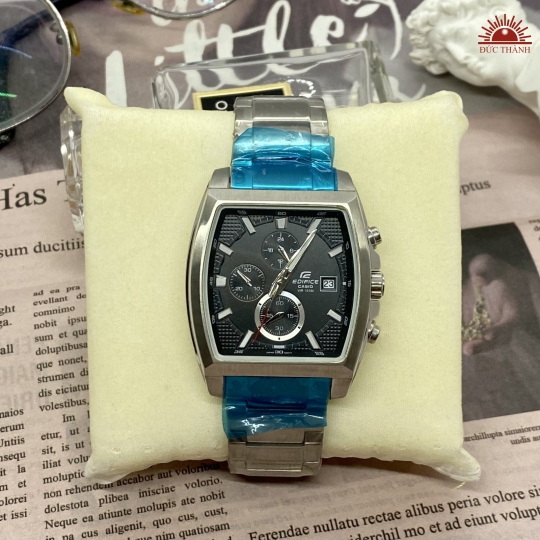 Đồng hồ Nam Casio Edifice 5162 - 6 kim - Mặt Vuông Đen
