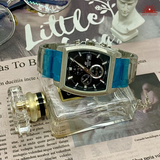 Đồng hồ Nam Casio Edifice 5162 - 6 kim - Mặt Vuông Đen