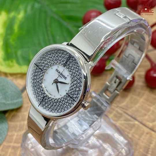 Đồng Hồ Sunrise 9987 - Inox Đính Đá 29mm