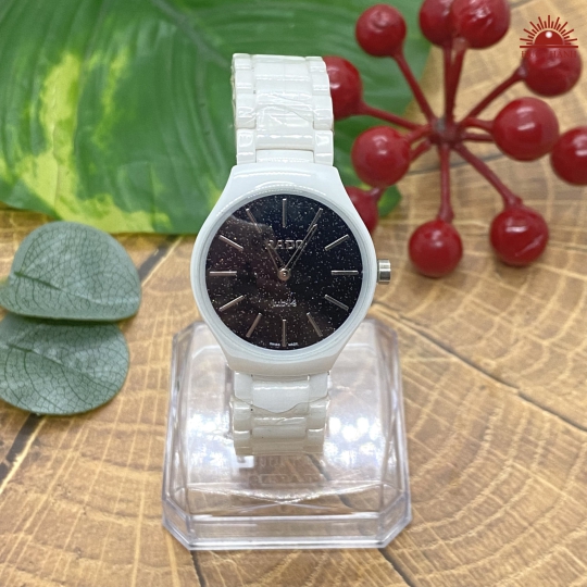 Đồng Hồ Đá Đúc Rado Junile - 6825L2 - Trắng Đen