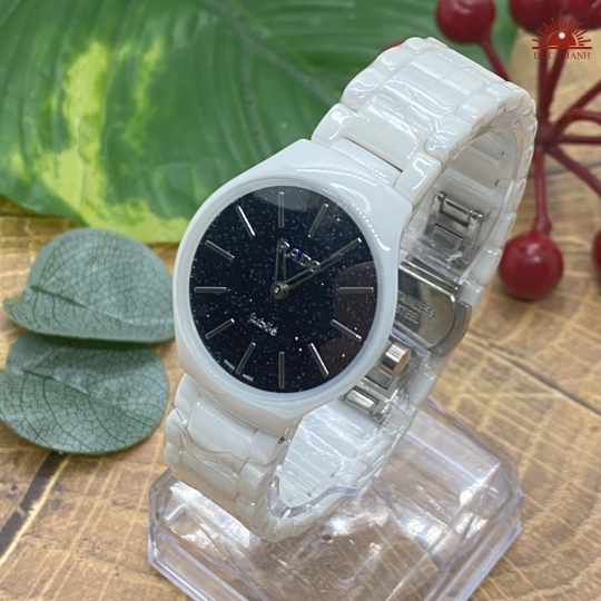 Đồng Hồ Đá Đúc Rado Junile - 6825L2 - Trắng Đen