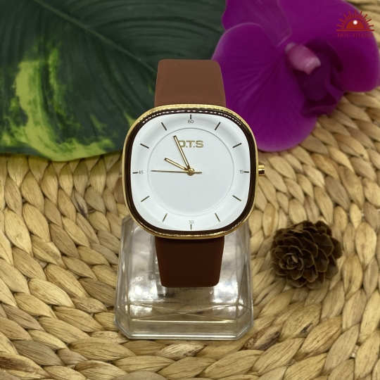 Đồng Hồ OTS - Vuông Full Nâu