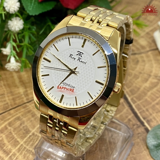 Đồng Hồ Nam Ray Rucci - 70034M - Vàng Đá Sapphire