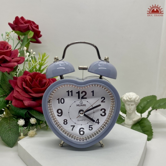 Đồng Hồ Báo Thức Hauri - 3303  Xám