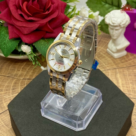 Đồng Hồ Nữ Omega - Vỏ Xi Dây Inox 6022L - Đờ Mi