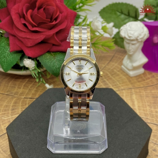 Đồng Hồ Nữ Omega - Vỏ Xi Dây Inox 6022L - Đờ Mi