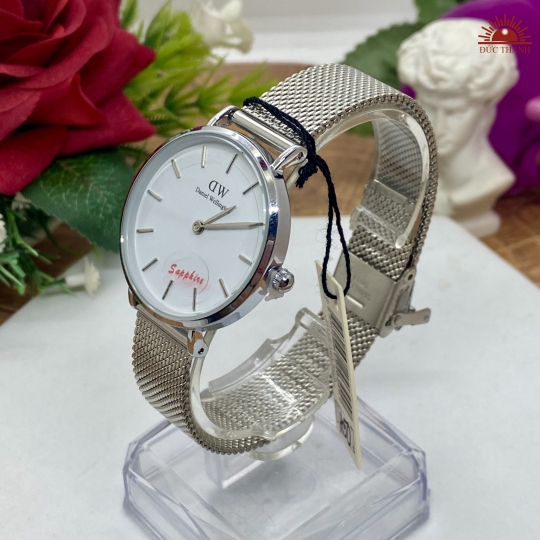 Đồng Hồ DW 0118810 - Vỏ Si Dây Inox - Full Trắng