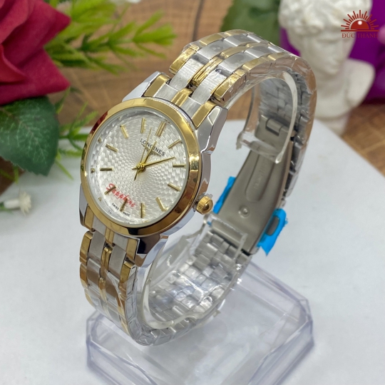 Đồng Hồ Nữ Longines Vỏ Xi Dây Inox - Đờ Mi 