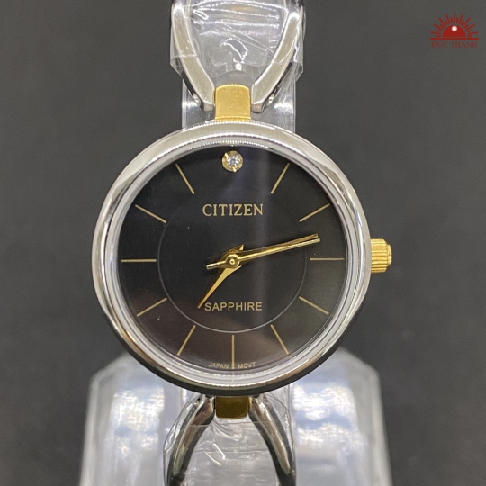Đồng Hồ Nữ Citizen GN4WS - Lắc Tay - Mặt Đen