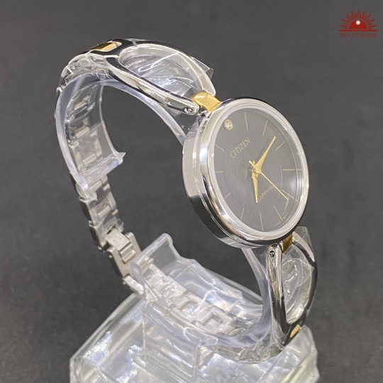 Đồng Hồ Nữ Citizen GN4WS - Lắc Tay - Mặt Đen