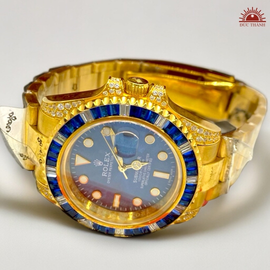Đồng Hồ Nam Rolex - Oyster Perpetual - Xanh Vàng